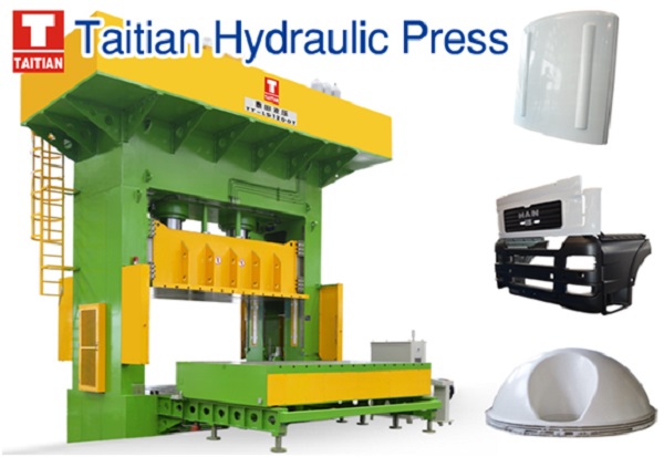Hydraulic composite molding press